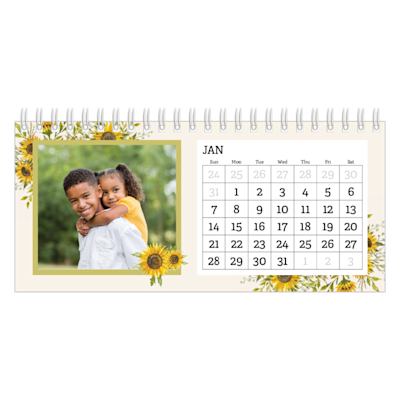 Example of page 1, Desk Calendars, option 6