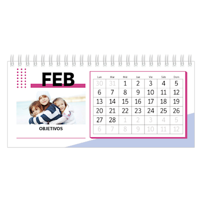 Ejemplo de página 2, Calendarios de escritorio personalizados, opción 13