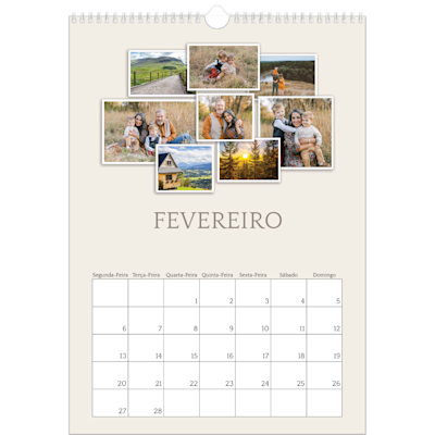 Exemplo de página 2, Calendários de parede, opção 19