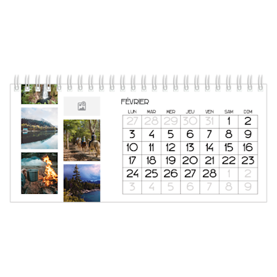 Exemple de page 2, Calendriers de bureau personnalisés, option 16