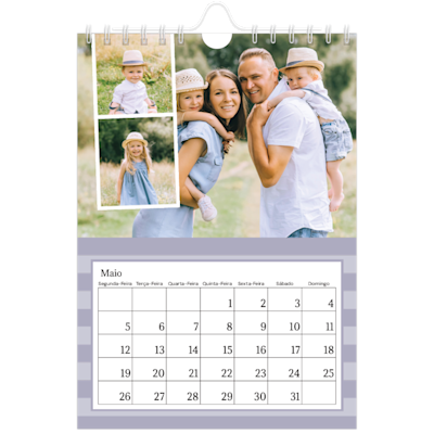 Exemplo de página 5, Calendários de parede, opção 6