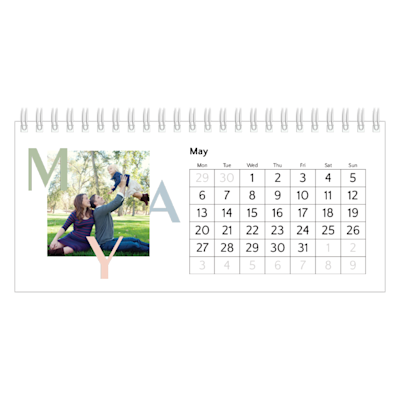 Example of page 5, Custom Desk Calendars, option 12