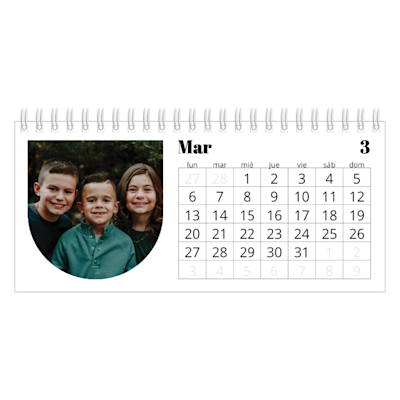 Ejemplo de página 3, Calendarios de escritorio personalizados, opción 24