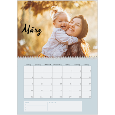 Beispiel für Seite 3, Wandkalender 2026, Option 17