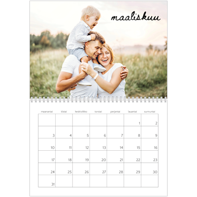 Esimerkki sivusta 3, Kiiltävät valokuvakalenterit, vaihtoehto 9