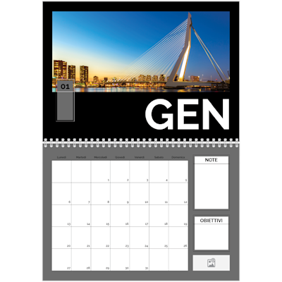 Esempio di pagina 1, Calendari da parete, opzione 8