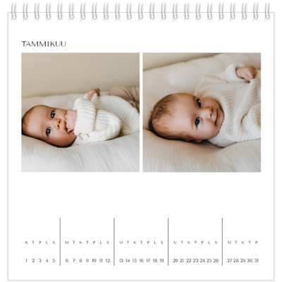 Esimerkki sivusta 1, Pöytäkalenterit omalla painatuksella, vaihtoehto 23