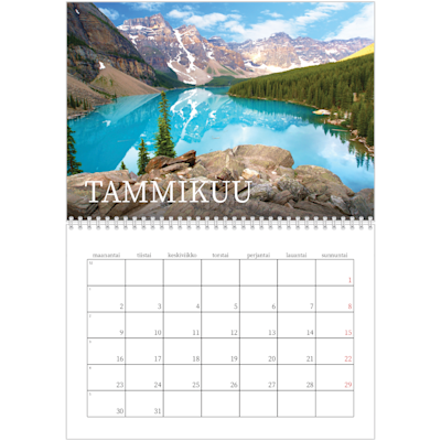 Esimerkki sivusta 1, Kiiltävät valokuvakalenterit, vaihtoehto 21