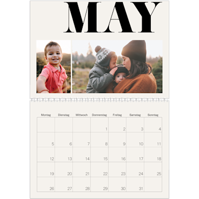 Beispiel für Seite 5, Wandkalender 2026, Option 24