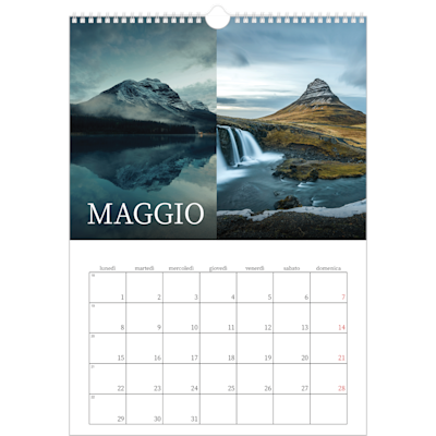 Esempio di pagina 5, Calendari da parete, opzione 18