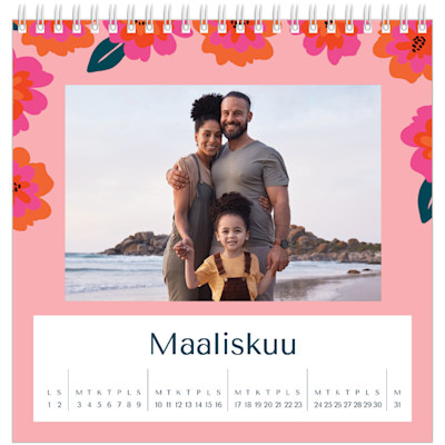 Esimerkki sivusta 3, Pink Floral Leverage, vaihtoehto 8