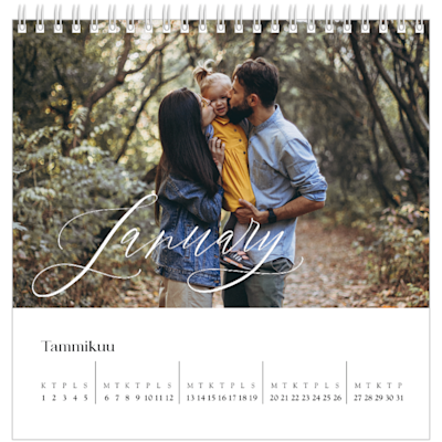 Esimerkki sivusta 1, Pöytäkalenterit omalla painatuksella, vaihtoehto 10