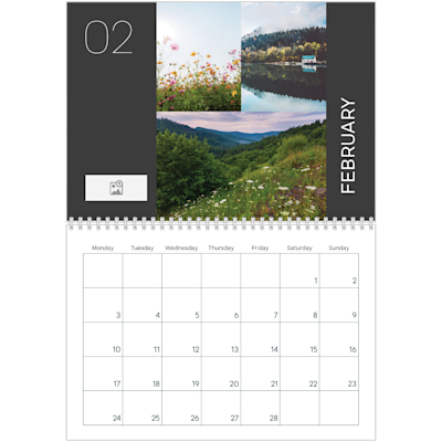 Example of page 2, Custom Wall Calendars, option 10