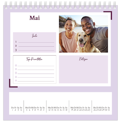 Beispiel für Seite 5, Tischkalender 2025, Option 13