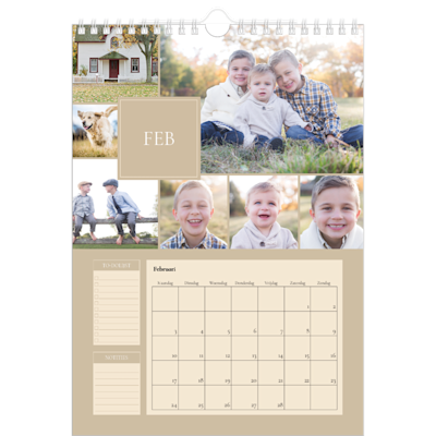 Voorbeeld van pagina 2, Wandkalenders 2026, optie 3