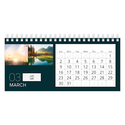 Example of page 3, Desk Calendars, option 8