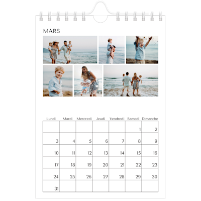 Exemple de page 3, Calendriers muraux, option 7