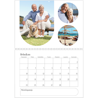 Esimerkki sivusta 2, Seinäkalenterit, vaihtoehto 21