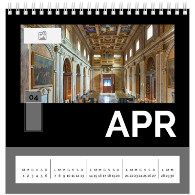 Esempio di pagina 4, Calendari da tavolo personalizzati, opzione 7