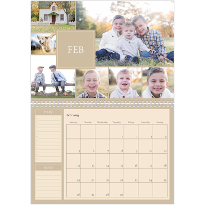 Example of page 2, Custom Wall Calendars, option 3
