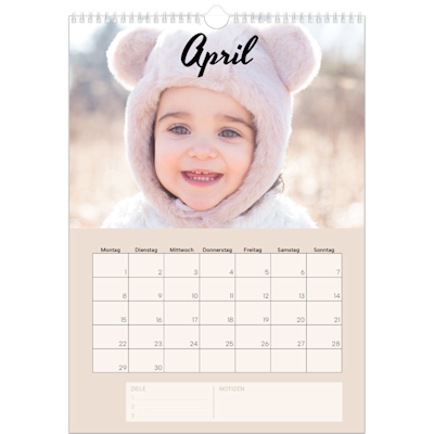 Beispiel für Seite 4, Wandkalender 2026, Option 20