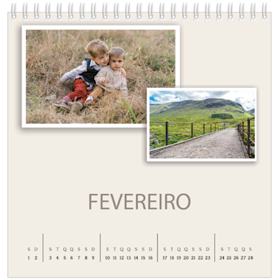 Exemplo de página 2, Calendários de mesa personalizados, opção 19