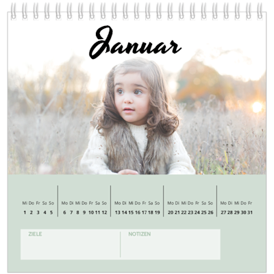 Beispiel für Seite 1, Tischkalender 2025, Option 10