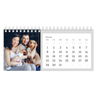 Example of page 1, Custom Desk Calendars, option 19