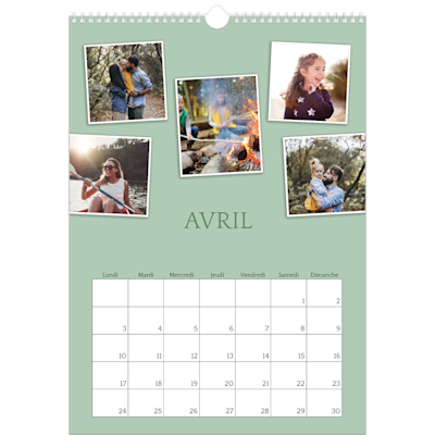 Exemple de page 4, Calendrier mural, option 22