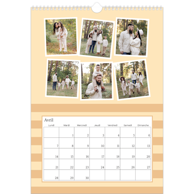 Exemple de page 4, Calendrier mural, option 17