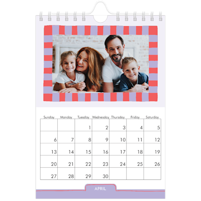 Example of page 4, Wall Calendars, option 8