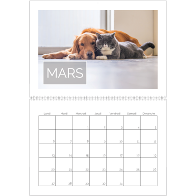 Exemple de page 3, Calendrier mural, option 9