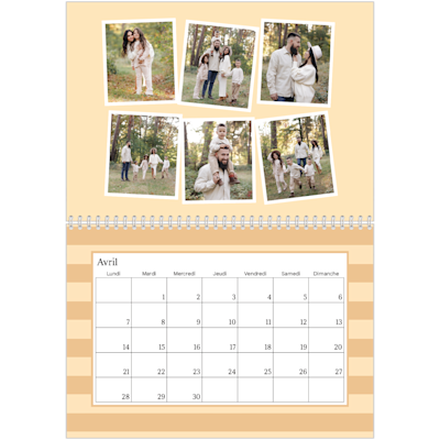 Exemple de page 4, Calendrier mural, option 14