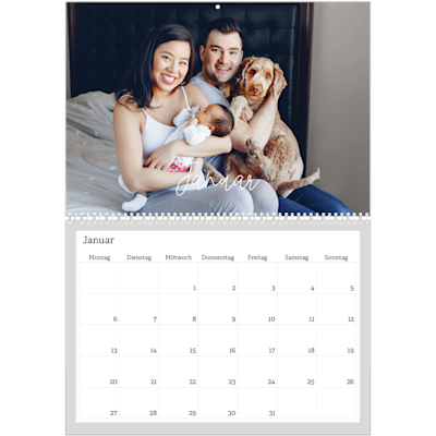 Beispiel für Seite 1, Wandkalender 2026, Option 20