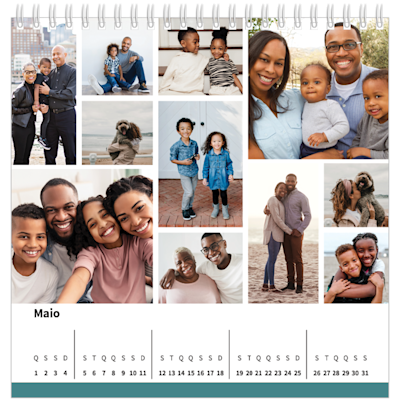 Exemplo de página 5, Calendários de mesa personalizados, opção 21