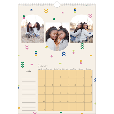 Exemplo de página 2, Calendários de parede, opção 11