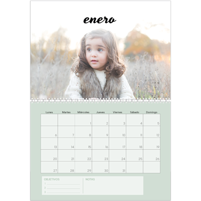Ejemplo de página 1, Calendarios de pared, opción 9