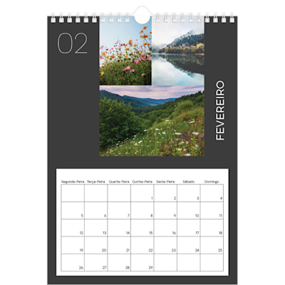 Exemplo de página 2, Calendários de parede, opção 21
