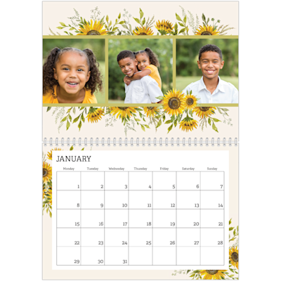 Example of page 1, Custom Wall Calendars, option 12