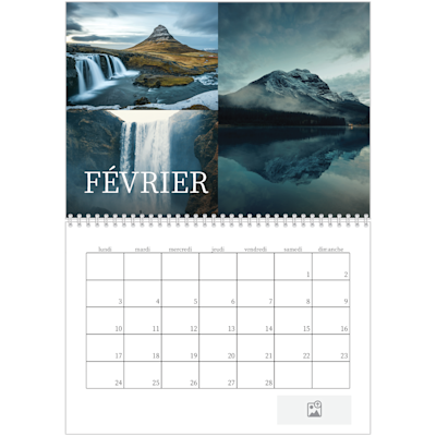 Exemple de page 2, Calendrier mural, option 3