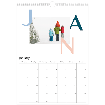 Example of page 1, Scattered Month, option 24