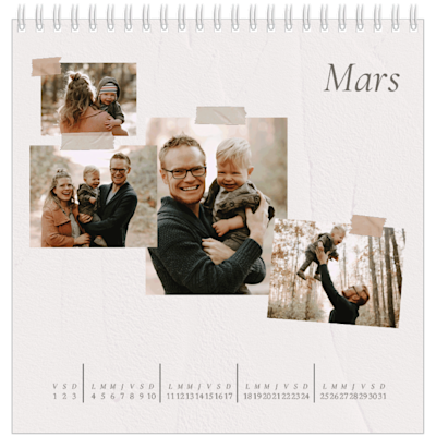 Exemple de page 3, Calendriers de bureau personnalisés, option 23