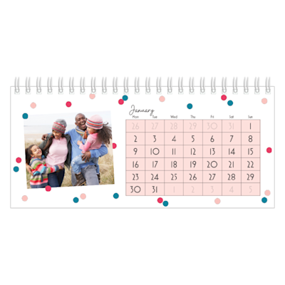 Example of page 1, Custom Desk Calendars, option 5