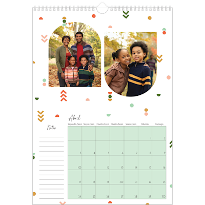 Exemplo de página 4, Calendários de parede, opção 11