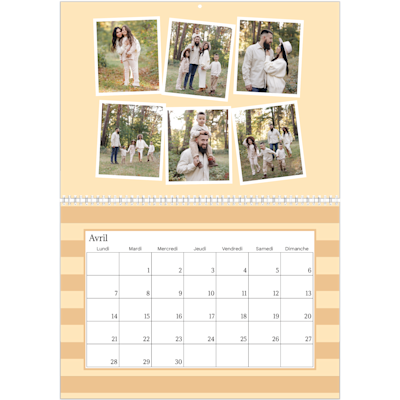 Exemple de page 4, Calendrier mural, option 8
