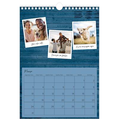 Exemplo de página 3, Calendários de parede, opção 9