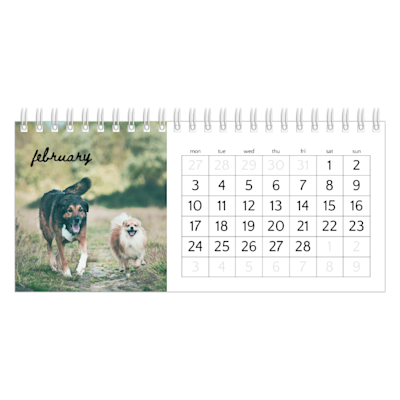 Example of page 2, Custom Desk Calendars, option 8