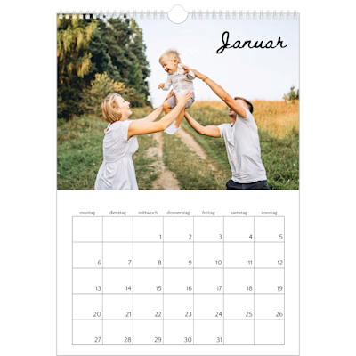 Beispiel für Seite 1, Wandkalender 2026, Option 7
