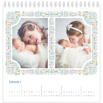 Example of page 1, Desk Calendars, option 22