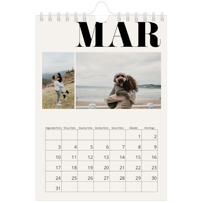 Exemplo de página 3, Calendários de parede, opção 10